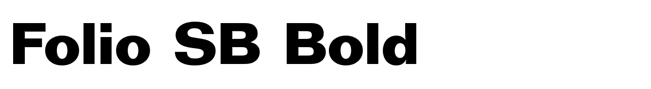 Folio SB Bold